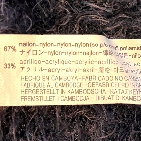 Zara Knitwear Fancy Collection Open Front Extra Soft Eyelash Black Cardigan - Picture 14 of 14